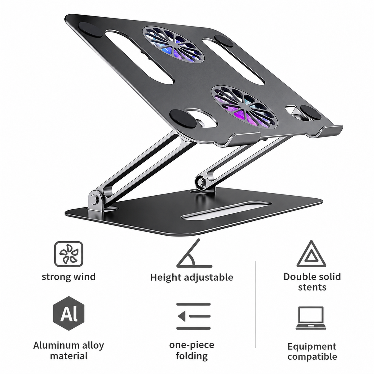 Laptop Stand with Dual Cooling Fan - الصورة 3