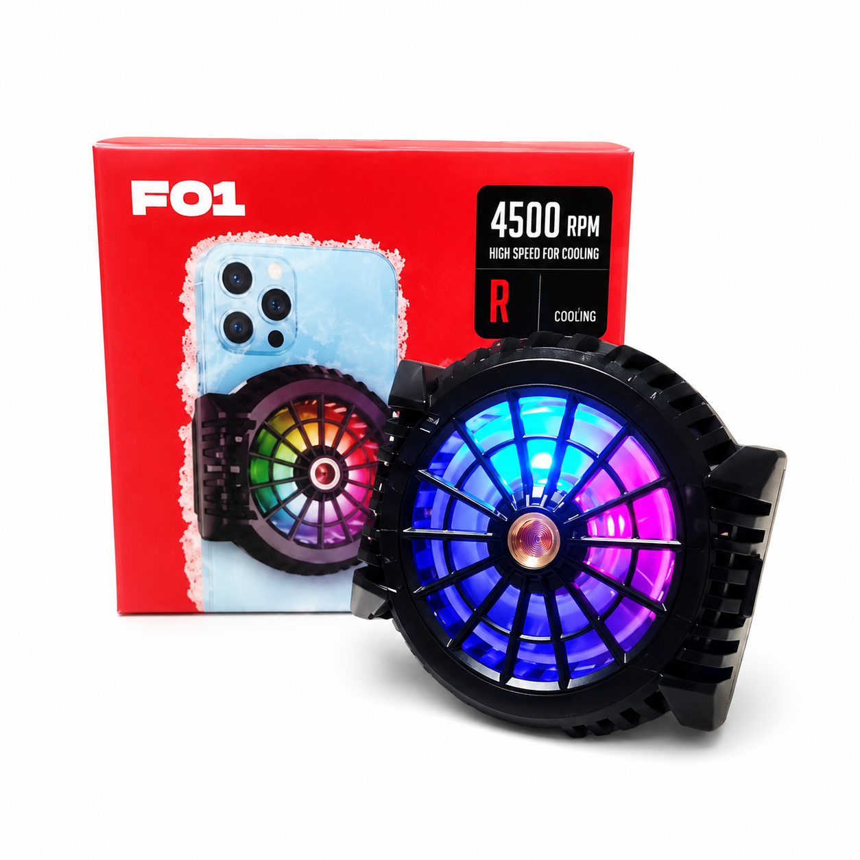 F01 Mobile Phone Cooler, 4500 RPM Semiconductor Cooling Fan - الصورة 2