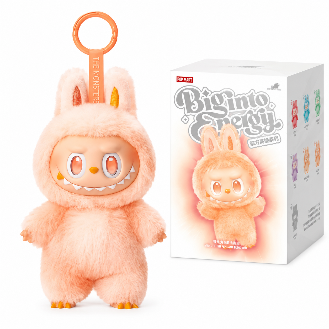 Labobo,Blind Box with Stuffed Vinyl Pendant ,Randomly Designed Action Figures, Collectible Toys